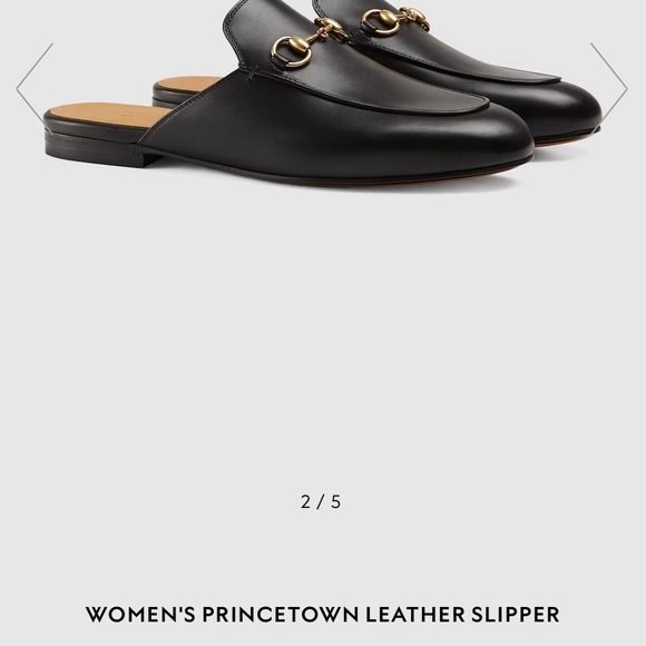 Original GUCCI WOMEN PRINCETOWN LEATHER SLIPPERS 🔥🔥🔥🔥🔥 - Picture 11 of 12
